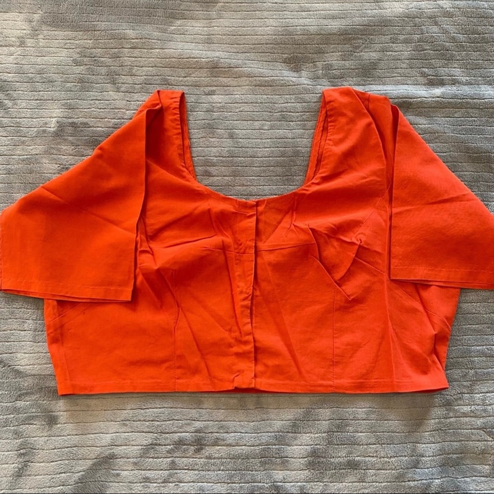 Orange Saree Blouse